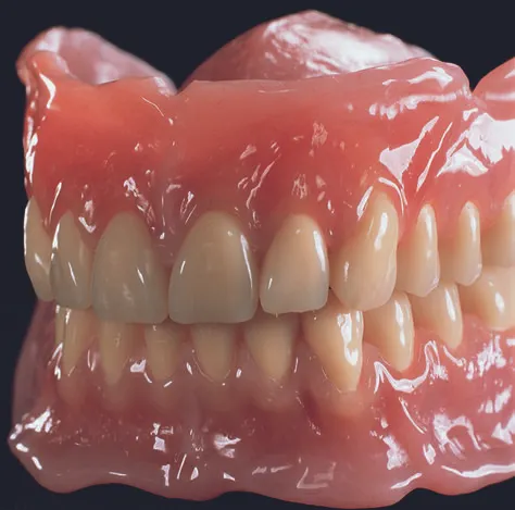 Natural-looking dentures